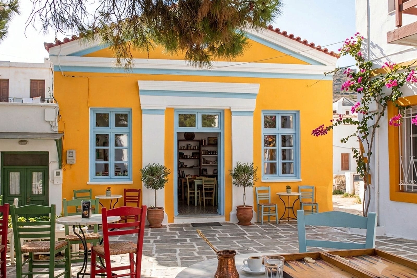 Lefkes-and-the-Villages-of-Inland-Paros,-The-Island's-Quiet-Heart